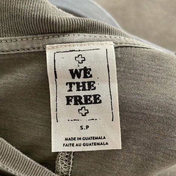 One of a Kind! We the Free T with Hand Sewn Pocket - Picture 4 of 4